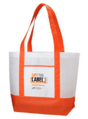 Lift The Label tote bag