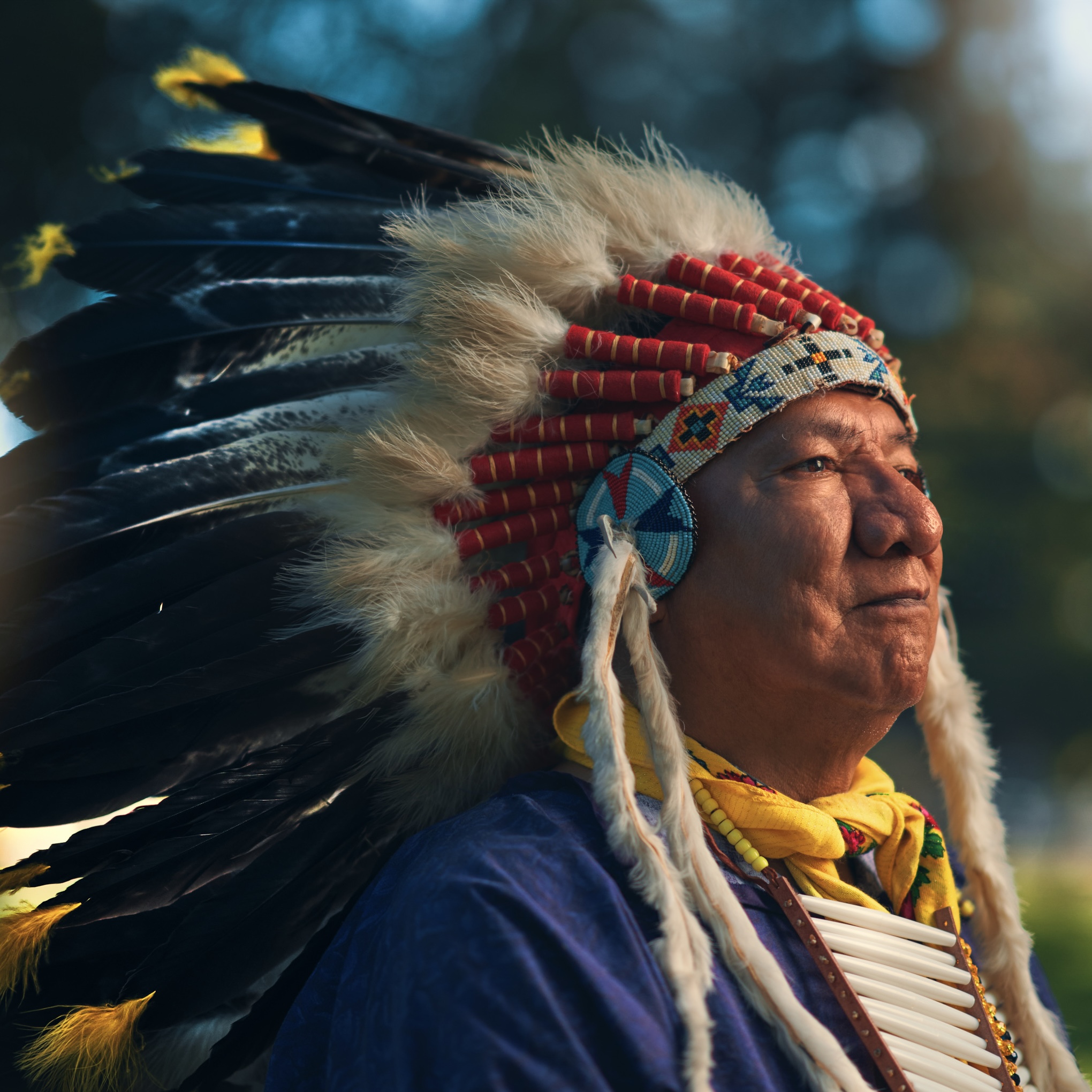 man looking off in the distance