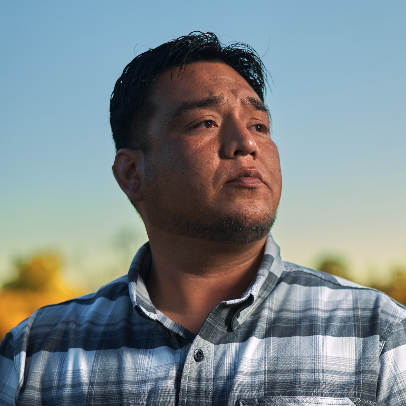 man looking off into the distance